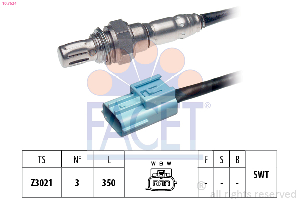 Sonda lambda FACET 10.7624