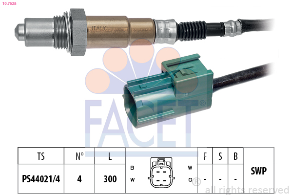 Sonda lambda FACET 10.7628