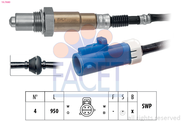 Sonda lambda FACET 10.7680