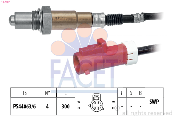 Sonda lambda FACET 10.7687
