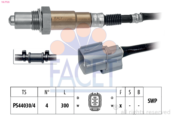 Sonda lambda FACET 10.7725