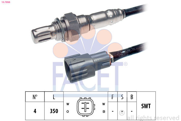 Sonda lambda FACET 10.7898