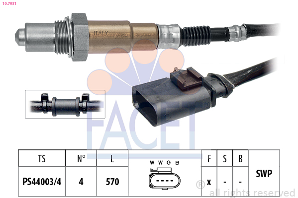 Sonda lambda FACET 10.7931
