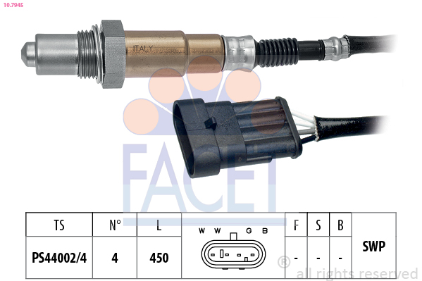 Sonda lambda FACET 10.7945