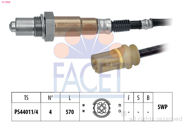 Sonda lambda FACET 10.7969