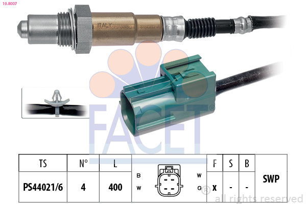 Sonda lambda FACET 10.8007