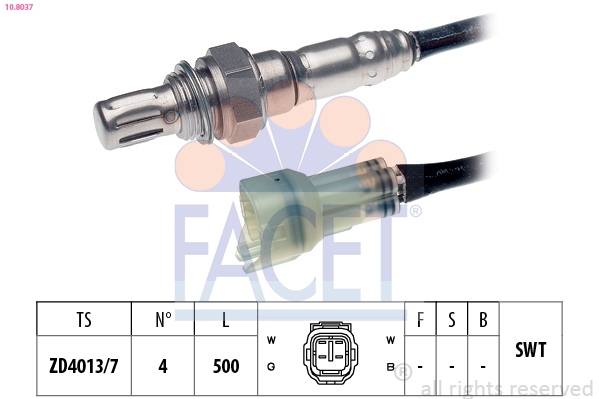 Sonda lambda FACET 10.8037