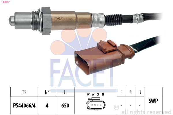 Sonda lambda FACET 10.8057