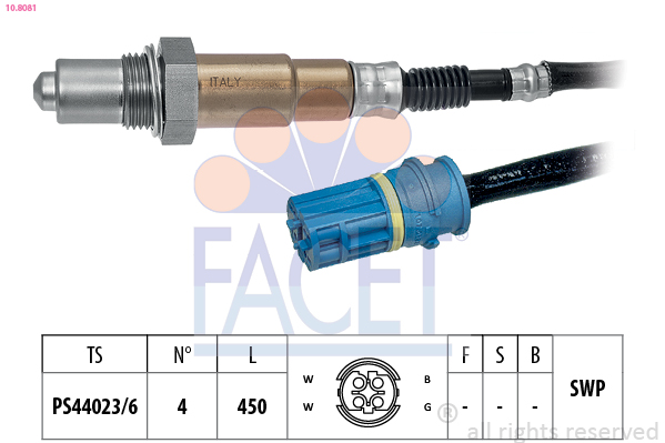 Sonda lambda FACET 10.8081