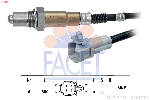 Sonda lambda FACET 10.8090