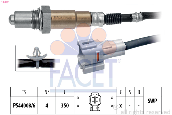 Sonda lambda FACET 10.8091