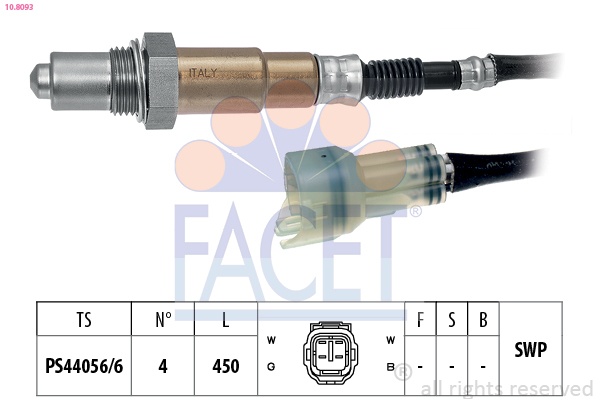 Sonda lambda FACET 10.8093