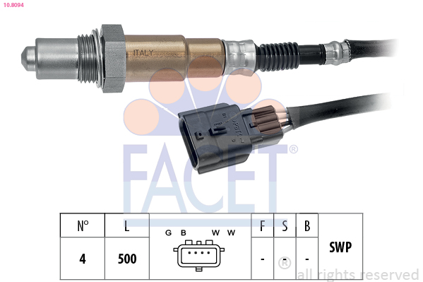 Sonda lambda FACET 10.8094