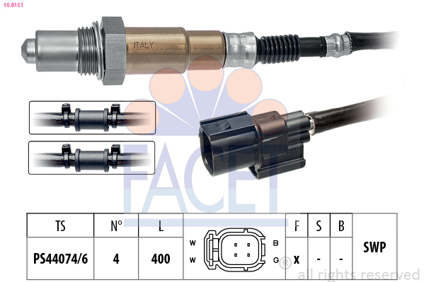Sonda lambda FACET 10.8151