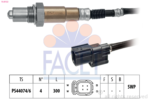 Sonda lambda FACET 10.8153