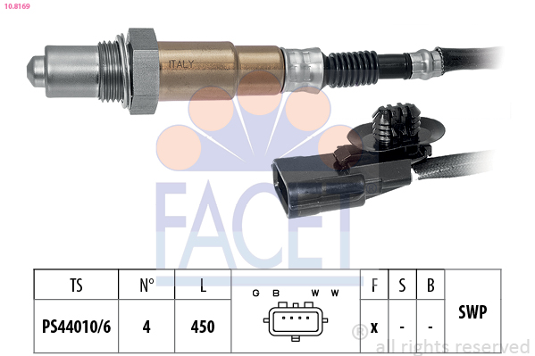 Sonda lambda FACET 10.8169