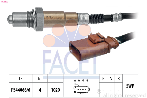 Sonda lambda FACET 10.8172