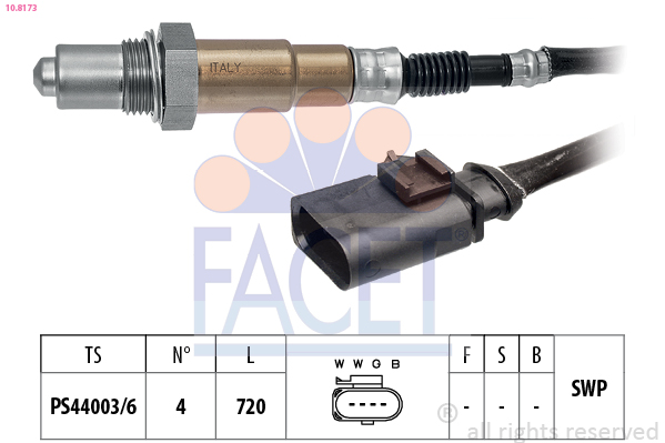 Sonda lambda FACET 10.8173
