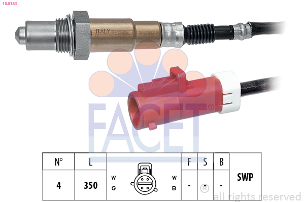 Sonda lambda FACET 10.8183