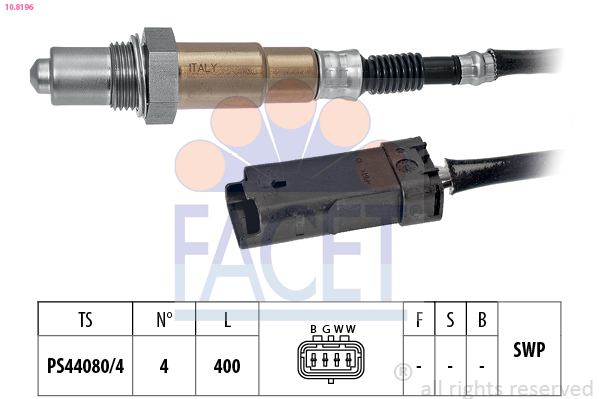Sonda lambda FACET 10.8196