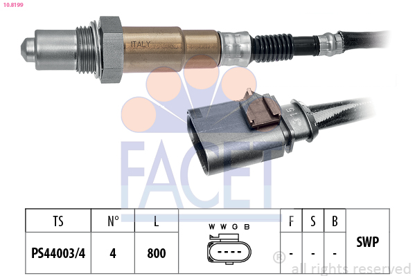 Sonda lambda FACET 10.8199