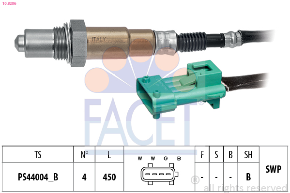 Sonda lambda FACET 10.8206