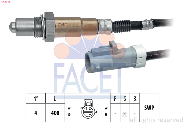 Sonda lambda FACET 10.8219