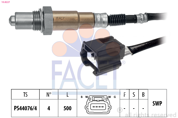 Sonda lambda FACET 10.8227