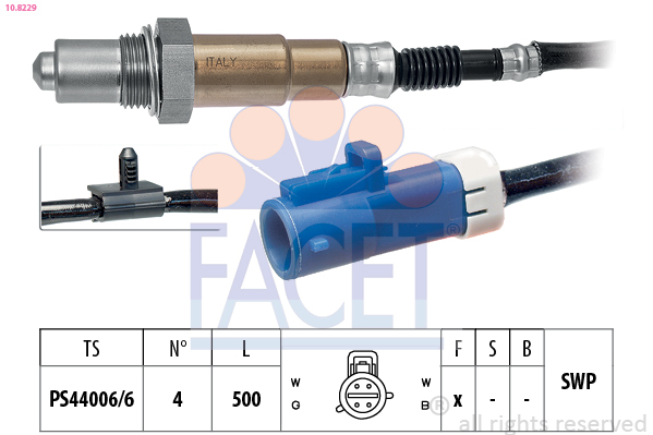 Sonda lambda FACET 10.8229