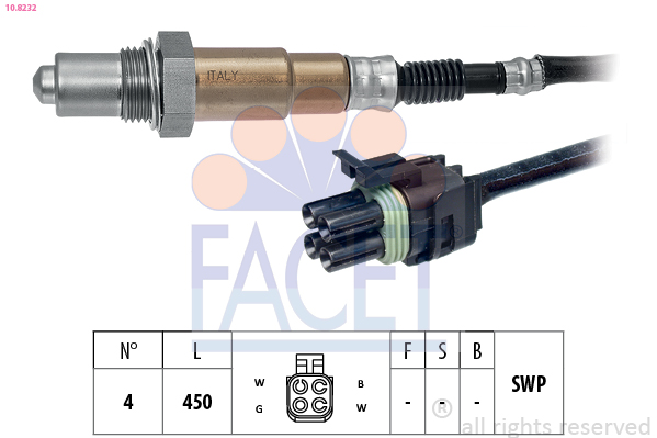 Sonda lambda FACET 10.8232