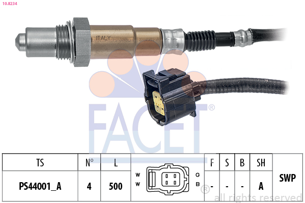 Sonda lambda FACET 10.8234