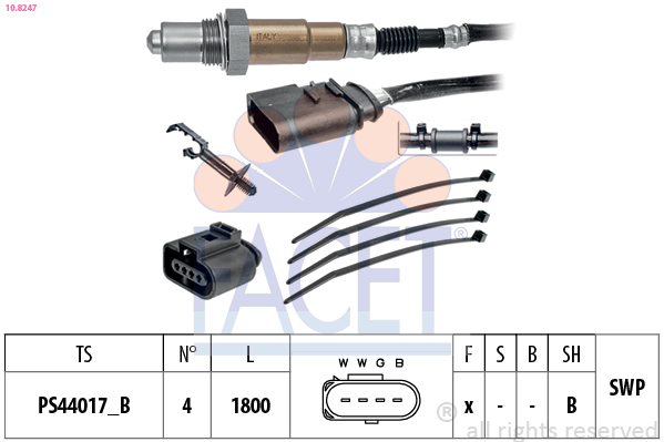 Sonda lambda FACET 10.8247