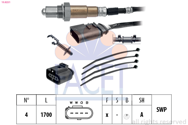 Sonda lambda FACET 10.8251