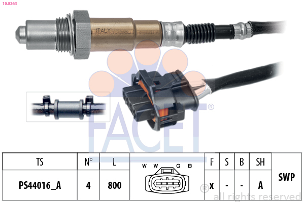 Sonda lambda FACET 10.8263
