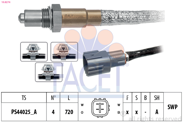 Sonda lambda FACET 10.8274