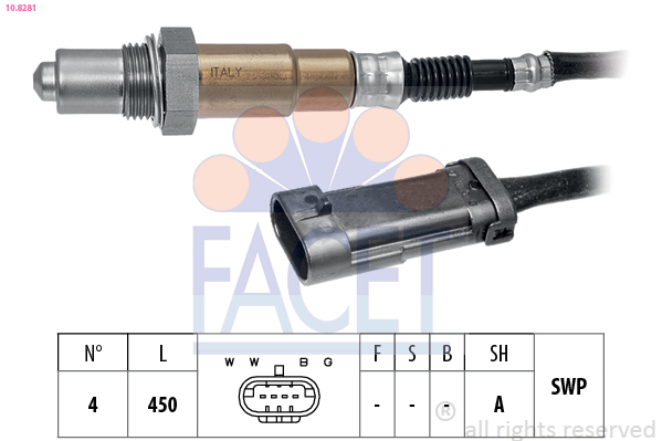 Sonda lambda FACET 10.8281