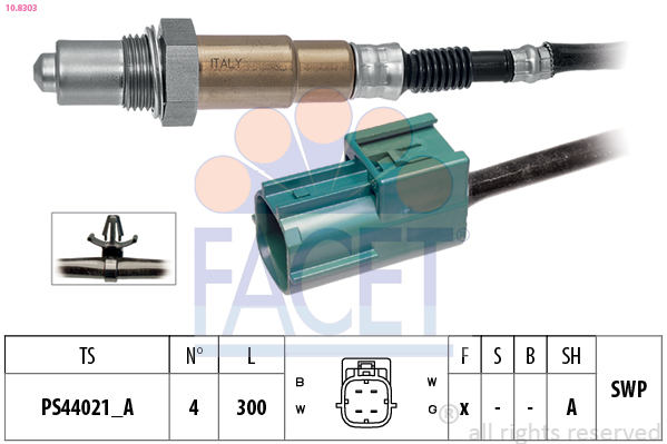 Sonda lambda FACET 10.8303
