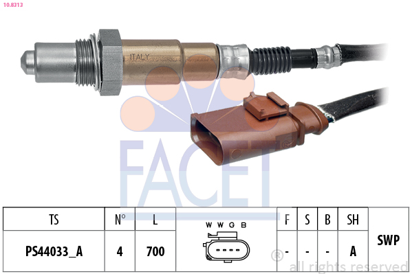 Sonda lambda FACET 10.8313