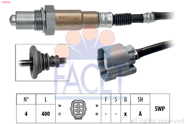 Sonda lambda FACET 10.8320