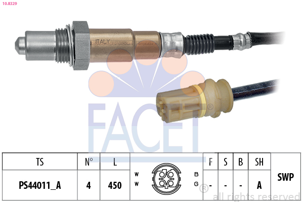 Sonda lambda FACET 10.8329