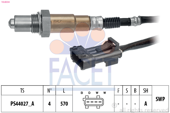Sonda lambda FACET 10.8334