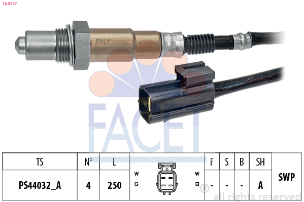 Sonda lambda FACET 10.8337