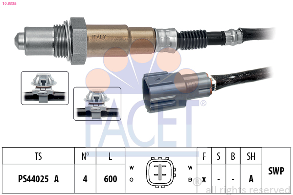 Sonda lambda FACET 10.8338