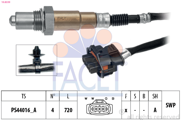 Sonda lambda FACET 10.8339