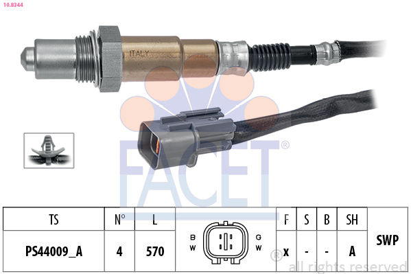 Sonda lambda FACET 10.8344