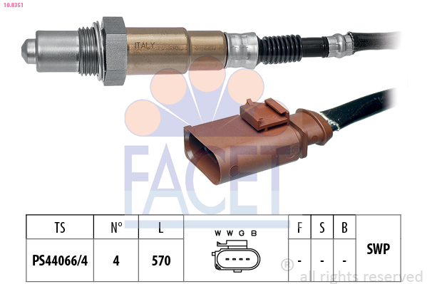 Sonda lambda FACET 10.8351