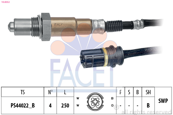 Sonda lambda FACET 10.8352