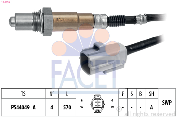 Sonda lambda FACET 10.8355