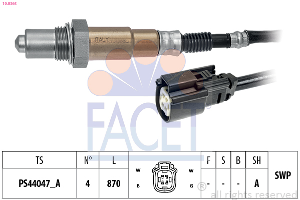 Sonda lambda FACET 10.8365