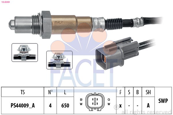 Sonda lambda FACET 10.8369